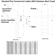 S.R. Smith 23" 3 - Step Commercial Ladder with Stainless Steel Tread 10040 – Vita Pool Supply