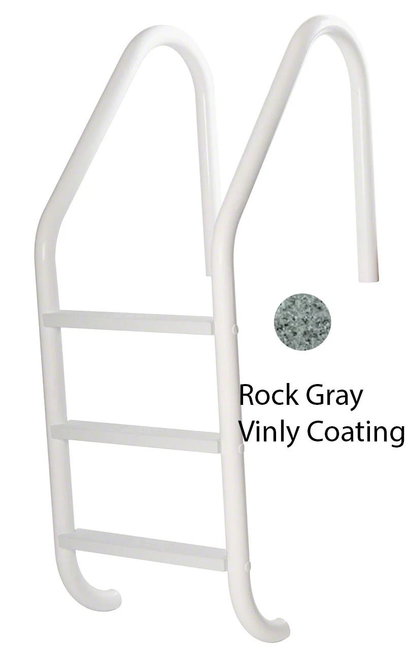 S.R. Smith 3 - Step 24" Economy Vinyl Liner Ladder 1.90 x .049 Inch - Plastic Treads - PC Rock Gray, VLLS - 103E - RG – Vita Pool Supply