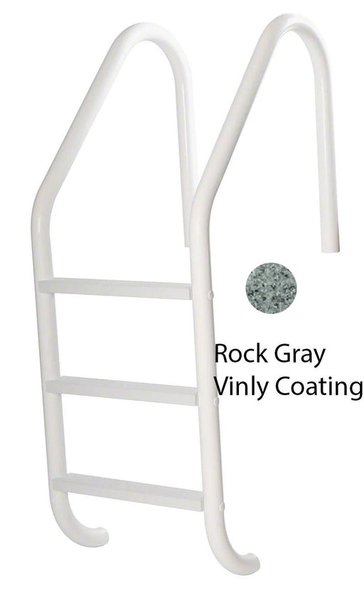 S.R. Smith 3 - Step 24" Economy Vinyl Liner Ladder 1.90 x .049 Inch - Plastic Treads - PC Rock Gray, VLLS - 103E - RG – Vita Pool Supply