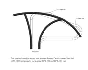 S.R. Smith Artisan Deck Mount Stair Rail 1.5", ART - 1004 - MG – Vita Pool Supply