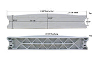 S.R. Smith Plastic Econoline Ladder Tread Step - 17.25" Width, LTDF - 101 - R – Vita Pool Supply