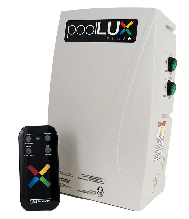 S.R. Smith PoolLUX Plus2 Dual Transformer Lighting Control System With Remote 60W, PLX - PL2 – Vita Pool Supply