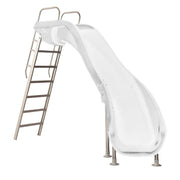 S.R. Smith Rogue2 Pool Slide, 8' H, White, Right Turn, 610 - 209 - 5812 – Vita Pool Supply