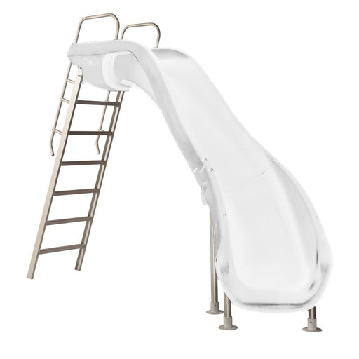 S.R. Smith Rogue2 Pool Slide, 8' H, White, Right Turn, 610 - 209 - 5812 – Vita Pool Supply
