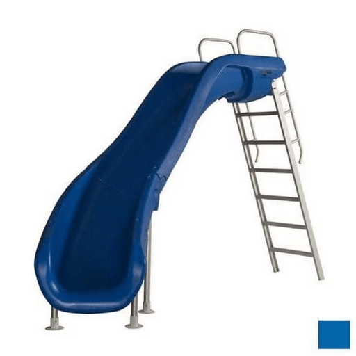 S.R. Smith Rogue2 Pool Slide, Blue, Left Turn, 610 - 209 - 5823 – Vita Pool Supply