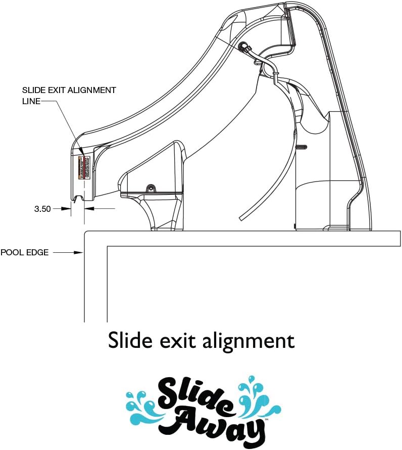 S.R. Smith SlideAway 5' Removable Pool Slide, Beige Taupe, 660 - 209 - 5810 – Vita Pool Supply