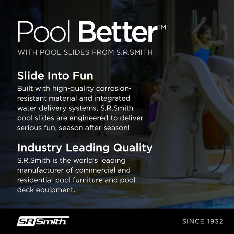 S.R. Smith SlideAway 5' Removable Pool Slide, Beige Taupe, 660 - 209 - 5810 – Vita Pool Supply
