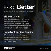 S.R. Smith SlideAway 5' Removable Pool Slide, Gray, 660 - 209 - 5820 – Vita Pool Supply