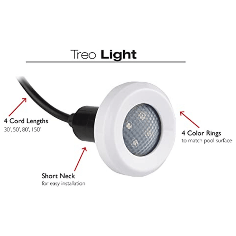 S.R. Smith Treo RGB Color LED Light, 5W 12V, 150' Cord, 8 - Pack (FLED - C - TR - 150 - PK8) – Vita Pool Supply