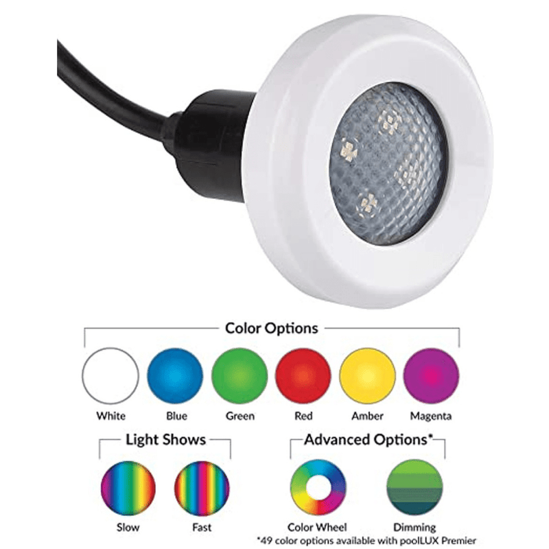 S.R. Smith Treo RGB Color LED Light, 5W 12V, 150' Cord, 8 - Pack (FLED - C - TR - 150 - PK8) – Vita Pool Supply
