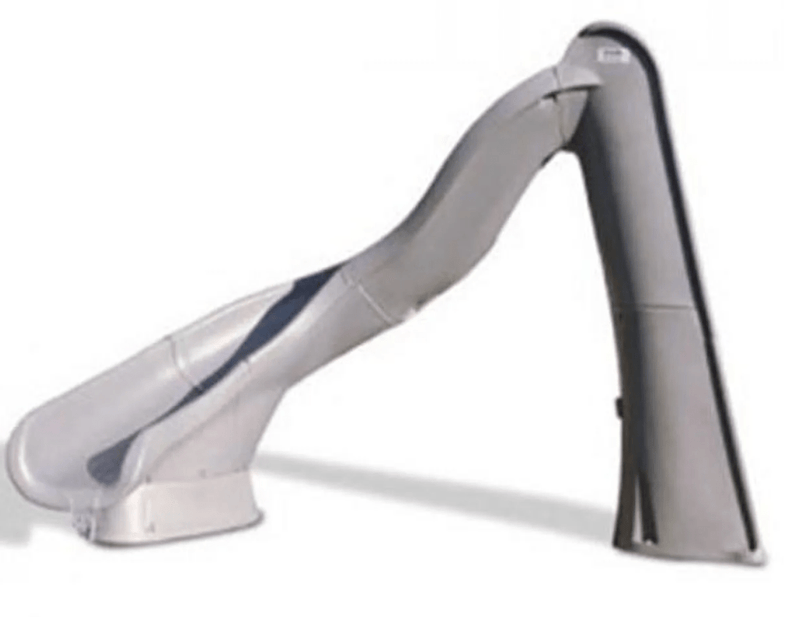 S.R. Smith Turbo Twister Slide, Gray Granite, Left Turn, 688 - 209 - 58224 – Vita Pool Supply