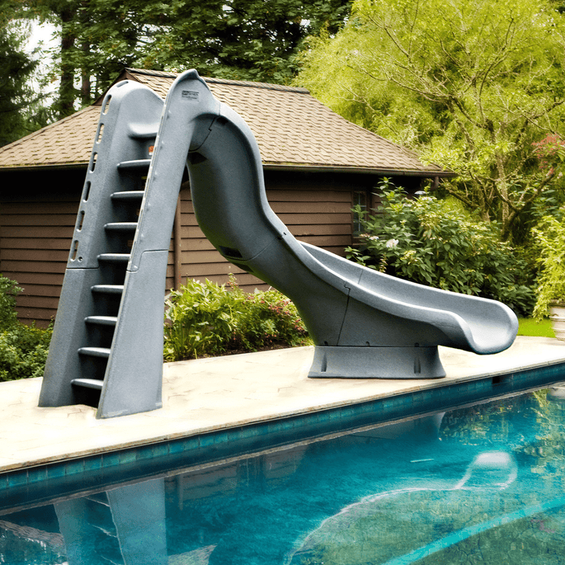 S.R. Smith Turbo Twister Slide, Gray Granite, Right Turn, 688 - 209 - 58124 – Vita Pool Supply