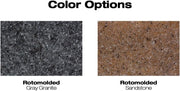 S.R. Smith Typhoon Pool Slide, 7'4" H, Gray Granite, Left Turn, 670 - 209 - 58224 – Vita Pool Supply