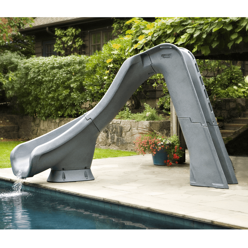 S.R. Smith Typhoon Slide, Grey Granite, Left Turn, 670 - 209 - 58224 – Vita Pool Supply