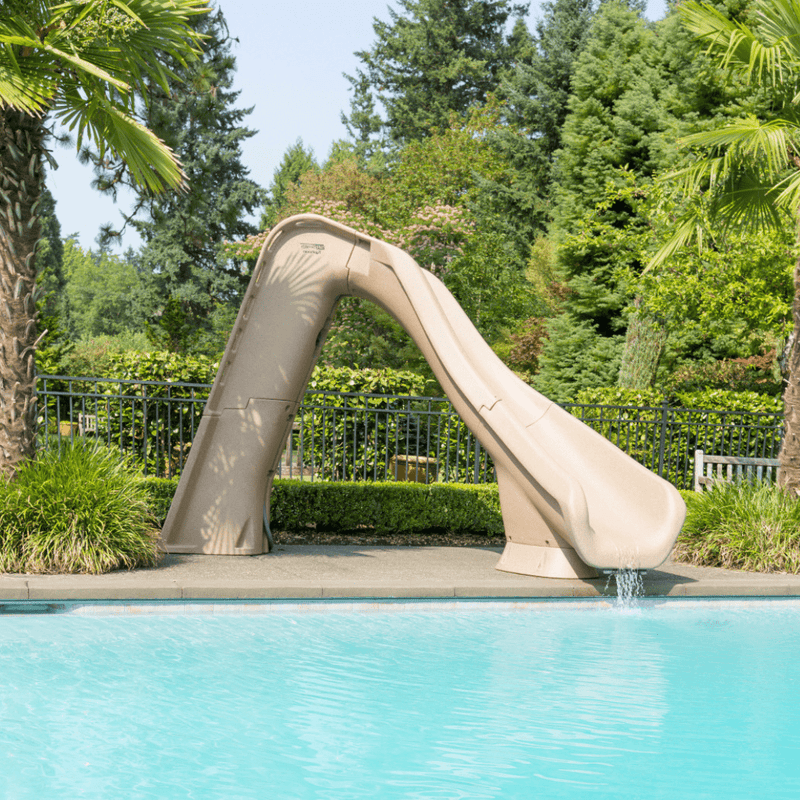 S.R. Smith Typhoon Slide, Sandstone, Left Turn, 670 - 209 - 58223 – Vita Pool Supply