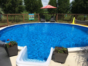 Sunset Cove™ Round 20 Mil Vinyl Overlap Pool Liner, Expandable Up to 6' / 72" – Vita Pool Supply