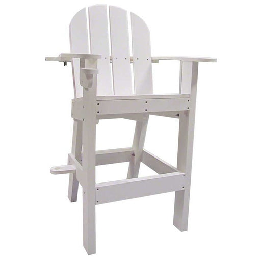Tailwind LG505 White Plastic Lifeguard Chair, 30" Seat Height, 33" Length – Vita Pool Supply