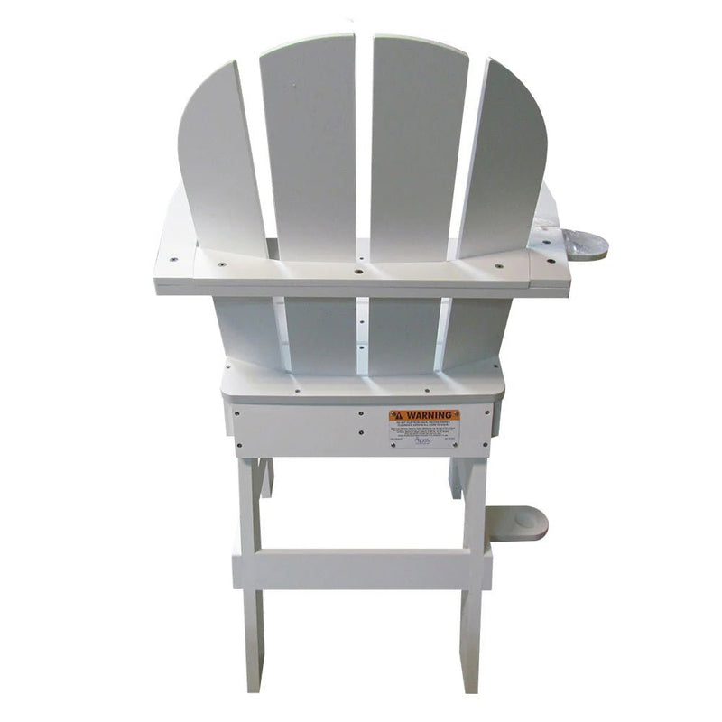 Tailwind LG505 White Plastic Lifeguard Chair, 30" Seat Height, 33" Length – Vita Pool Supply