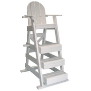 Tailwind LG515 White Plastic Lifeguard Chair, 50" Seat Height, 43" Length – Vita Pool Supply