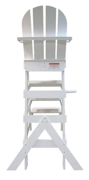 Tailwind LG515 White Plastic Lifeguard Chair, 50" Seat Height, 43" Length – Vita Pool Supply