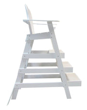 Tailwind LG515 White Plastic Lifeguard Chair, 50" Seat Height, 43" Length – Vita Pool Supply