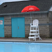 Tailwind LG515 White Plastic Lifeguard Chair, 50" Seat Height, 43" Length – Vita Pool Supply