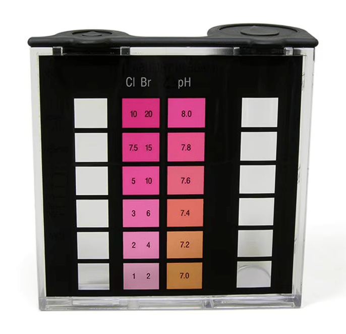 Taylor 9056 High Range Bromine/Chlorine/DPD/pH 2000 Series Comparator Test Reader – Vita Pool Supply