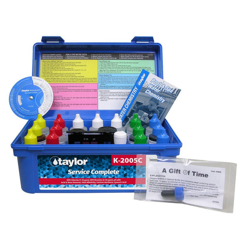 Taylor K - 2005C - 8 Complete High Range Pool Water Test Kit with 2 oz Reagents – Vita Pool Supply