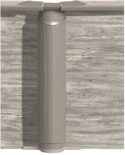 Trendium Azor Round Above - Ground Pool, Skimmer Included, 54" Wall Height, 8.9" Resin Top Rails – Salt - Friendly – Vita Pool Supply