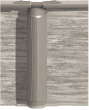 Trendium Azor Round Above - Ground Pool, Skimmer Included, 54" Wall Height, 8.9" Resin Top Rails – Salt - Friendly – Vita Pool Supply