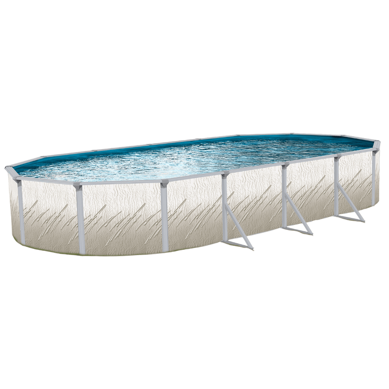 Trendium Pretium Esprit 52" Oval Steel Pool Kit with Skimmer - 6" Rails – Vita Pool Supply
