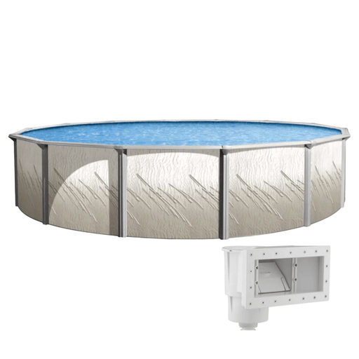 Trendium Pretium Esprit Round Above Ground Pool Kit, 52" Wall Height, 6" Steel Top Rails – Vita Pool Supply