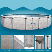 Trendium 33' Round Magnus Above Ground Pool Kit, 54" Height – Vita Pool Supply