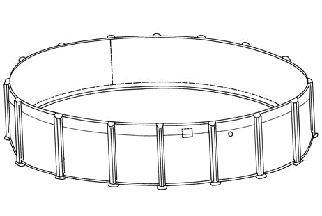 Trendium 33' Round Magnus Above Ground Pool Kit, 54" Height – Vita Pool Supply