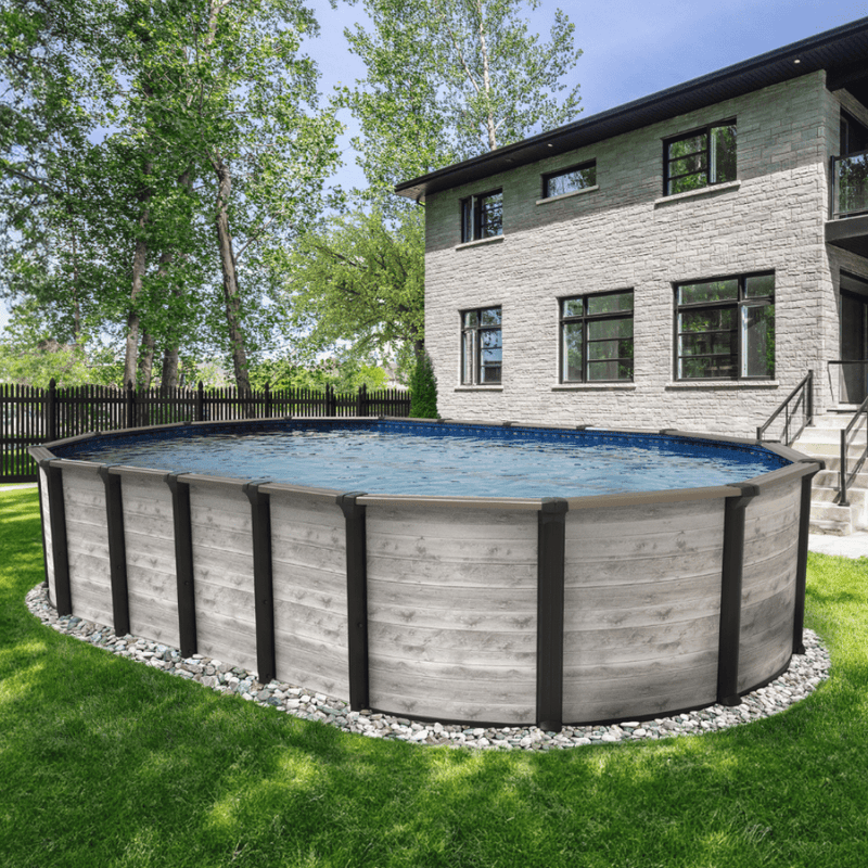 Trevi Costa Hollywood 52" Oval Steel Pool Kit with Skimmer - 6" Rails – Vita Pool Supply