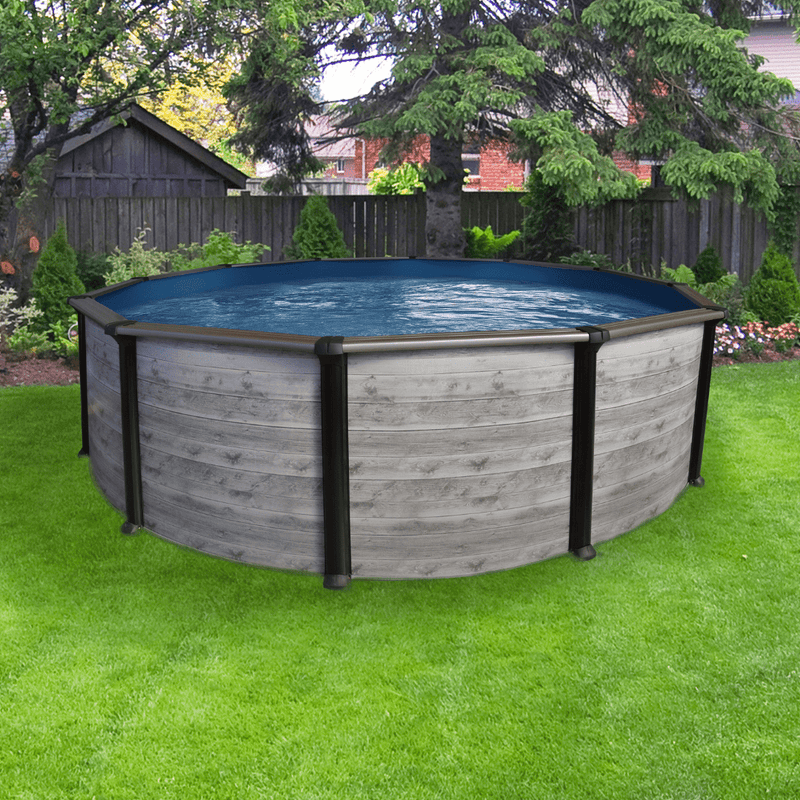 Trevi Costa Hollywood 52" Round Steel Pool Kit with Skimmer - 6" Rails – Vita Pool Supply