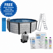 Trevi Costa Hollywood Steel Round Above Ground Pool Package, 52" Wall Height – Vita Pool Supply