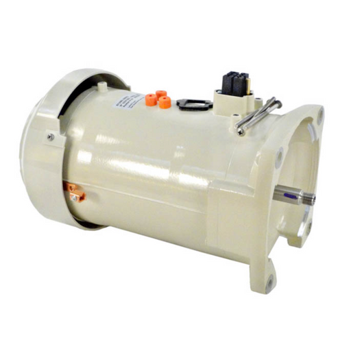 The Pentair 1.0HP 3.2Kw IntelliFlo Variable Speed Motor 350105S, from Pentair Pool, boasts mounting flanges, connectors, and a cylindrical design for easy integration with Pentair Motor Kits. It pairs seamlessly with Variable Speed Pumps such as the IntelliFloXF Pumps against a sleek white backdrop.