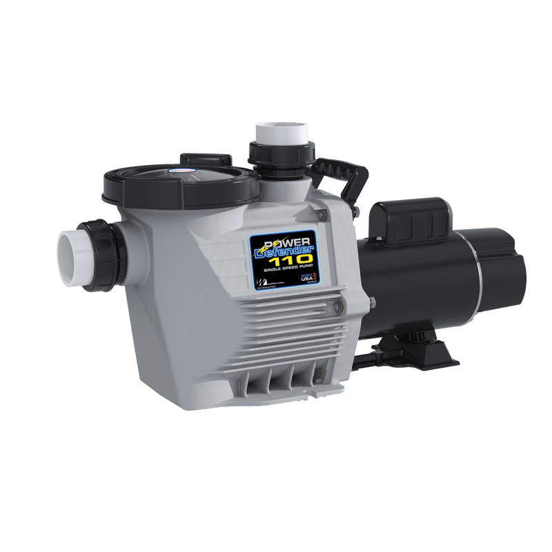 Waterway 1.1HP Power Defender Single Speed Pump Dual Voltage PD - 110 – Vita Pool Supply