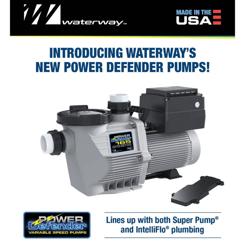 Waterway 1.65HP Power Defender Variable Speed Pump Dual Voltage PD - 165 – Vita Pool Supply