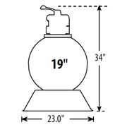 Waterway 19" 2.0 Sq Ft ClearWater Top Mount Sand Filter FS019 – Vita Pool Supply