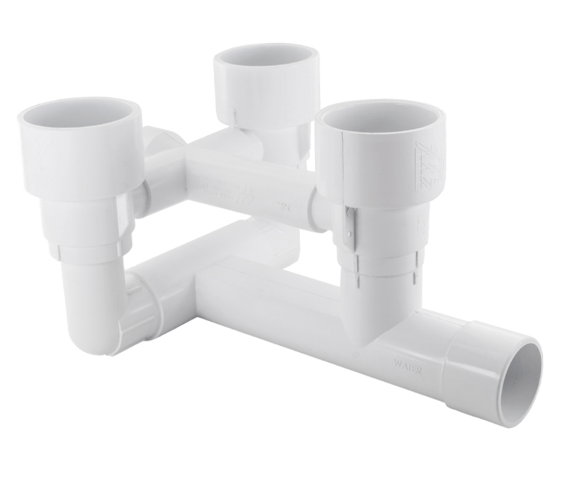 Waterway 210 - 3520G 7" Gunite 3 Jet Poly Seat Kit AquaShapes® Jet Manifolds Systems with Internals – Vita Pool Supply