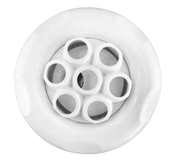 Waterway 229 - 8030B 5 - Scallop Massage Thread - In Poly Storm Gunite Jet Internal, White, Scallop Textured