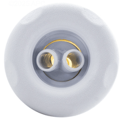 Waterway 229 - 8170B 4" Twin Roto Poly Storm Thread - In Jet, 5 - Scallop Large Face, Textured, White – Vita Pool Supply