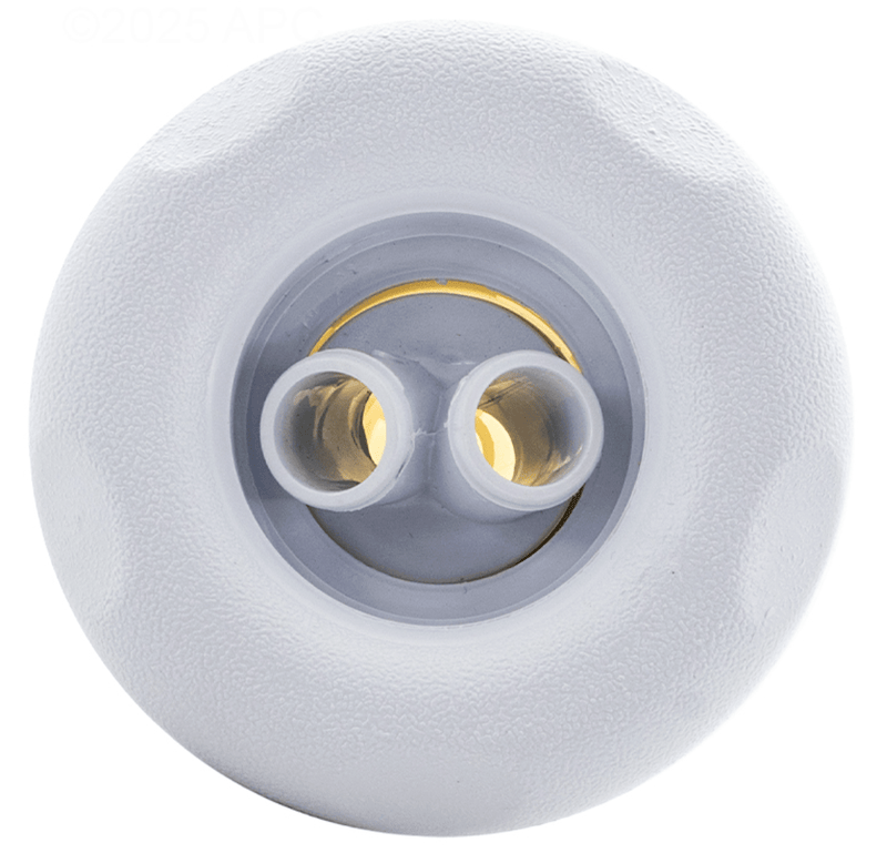 Waterway 229 - 8170B 4" Twin Roto Poly Storm Thread - In Jet, 5 - Scallop Large Face, Textured, White – Vita Pool Supply