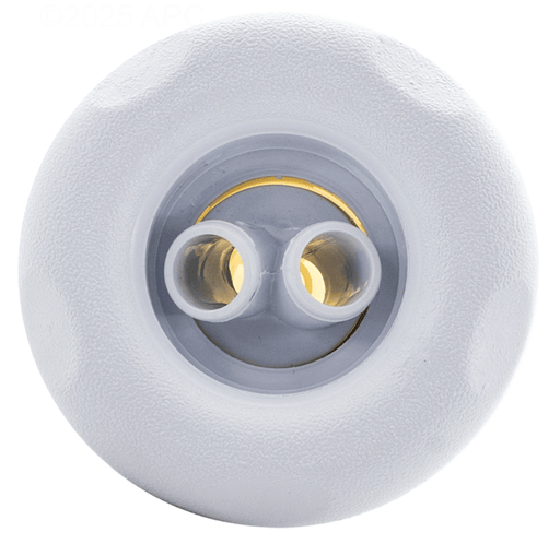 Waterway 229 - 8170B 4" Twin Roto Poly Storm Thread - In Jet, 5 - Scallop Large Face, Textured, White – Vita Pool Supply