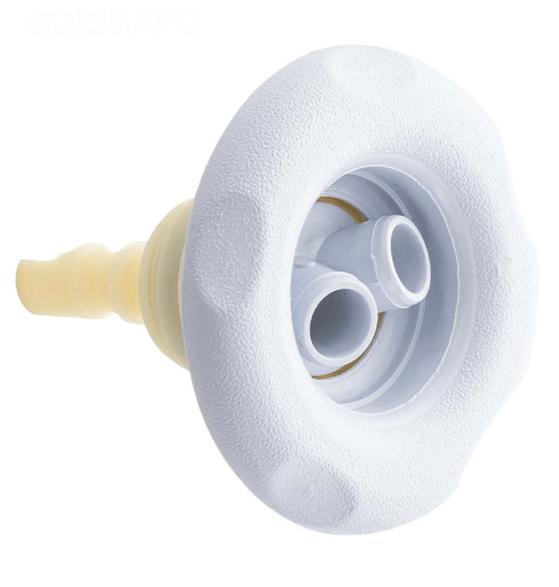 Waterway 229 - 8170B 4" Twin Roto Poly Storm Thread - In Jet, 5 - Scallop Large Face, Textured, White – Vita Pool Supply
