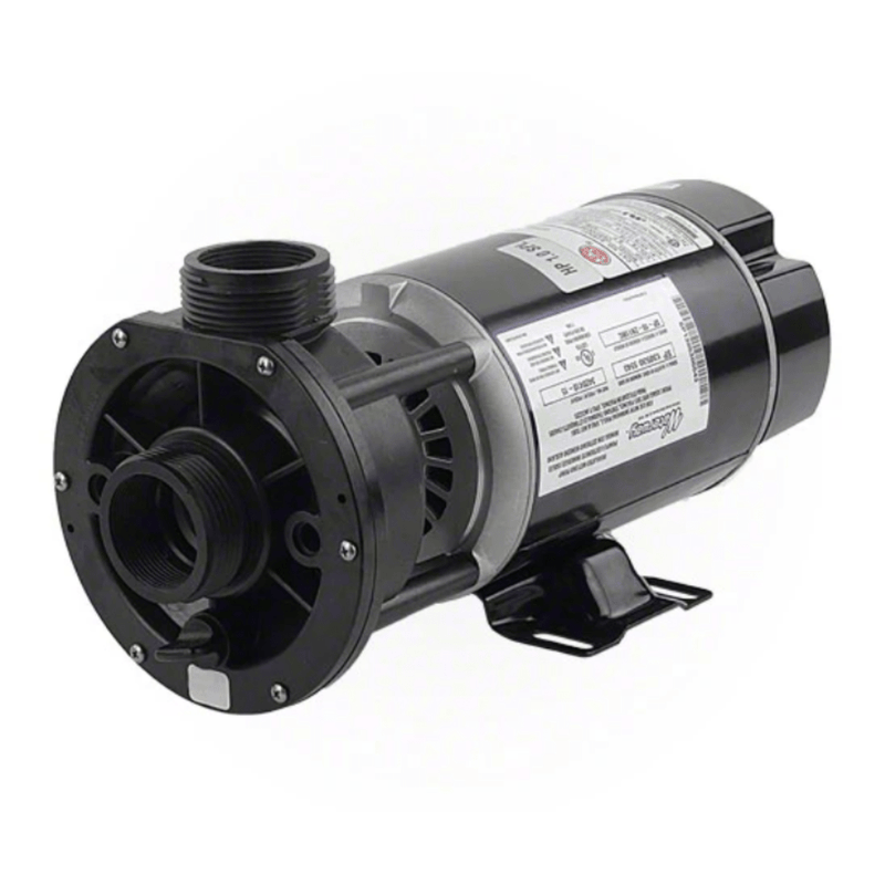 Waterway 3410410 - 15 E - Series 1 - Speed Center Discharge Spa Pump 1.0 HP – 48 - Frame – Vita Pool Supply