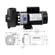 Waterway 3421221 - 1A 3.0 HP Pump 2 Speed 48Y 230V 2" Intake and Discharge – Vita Pool Supply