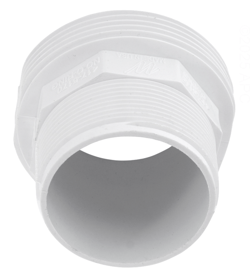 Waterway 417 - 5140 2" Buttress Thread x 2" MPT Tailpiece Heater Union – Vita Pool Supply